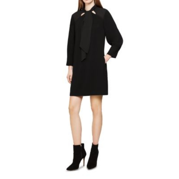 NWT REISS | Yolanda Neck Tie Shift Dress - Picture 5 of 9